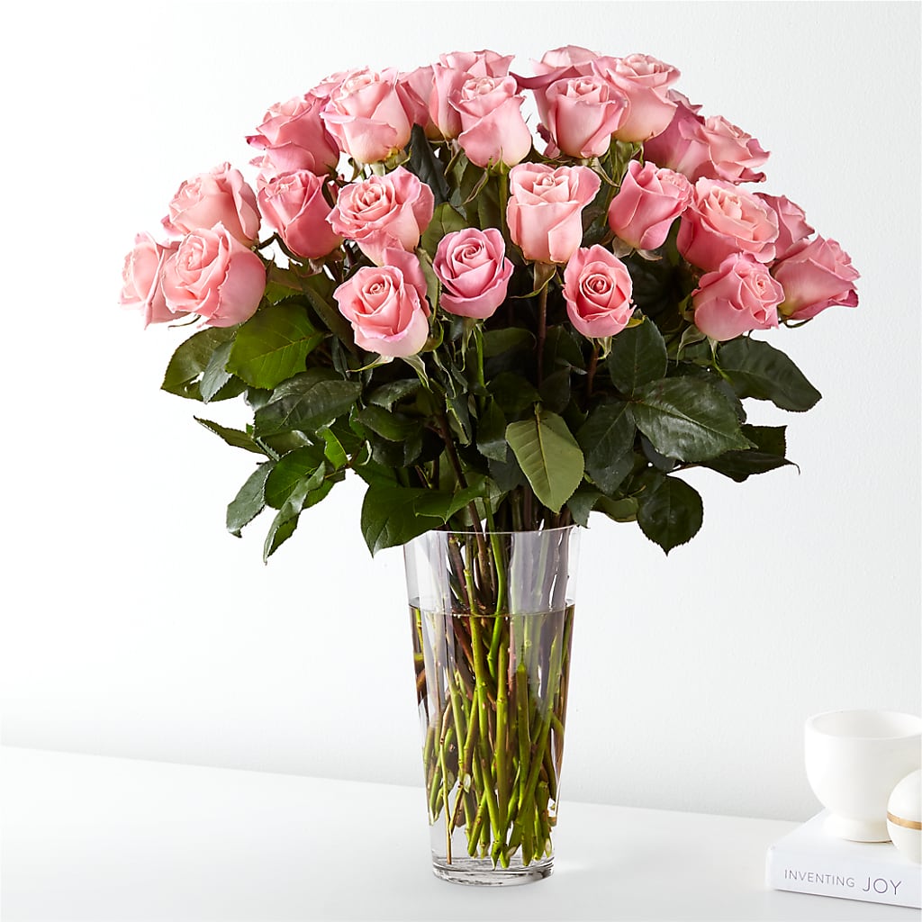 Long Stem Pink Rose Bouquet – A Flower 4 Us, El Paso TX