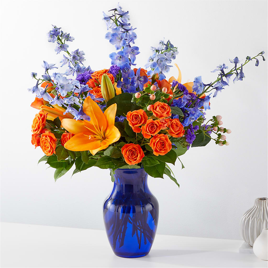 Radiant Citrus Bouquet – A Flower 4 Us, El Paso TX