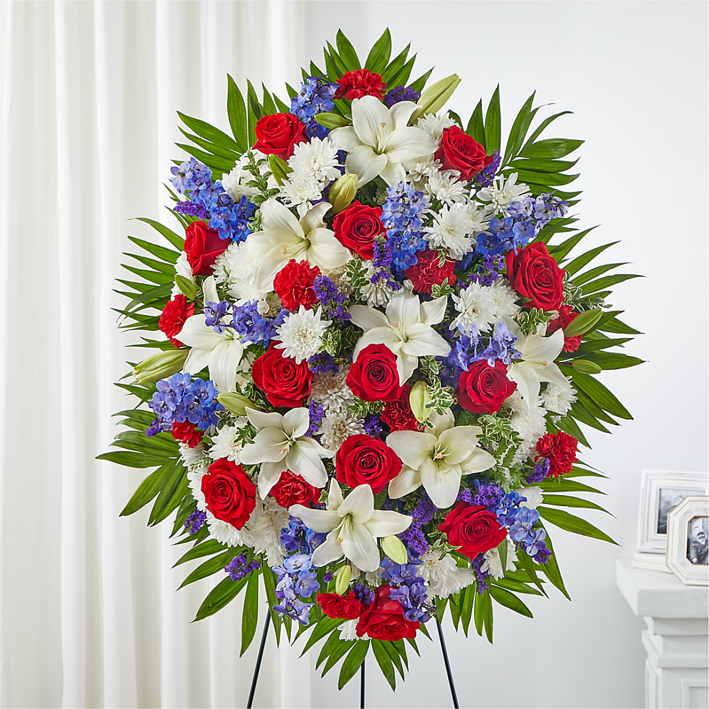 Cherished Service Standing Spray – A Flower 4 Us, El Paso TX