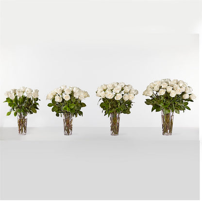 Long Stem White Rose Bouquet –  A Flower 4 Us, El Paso TX