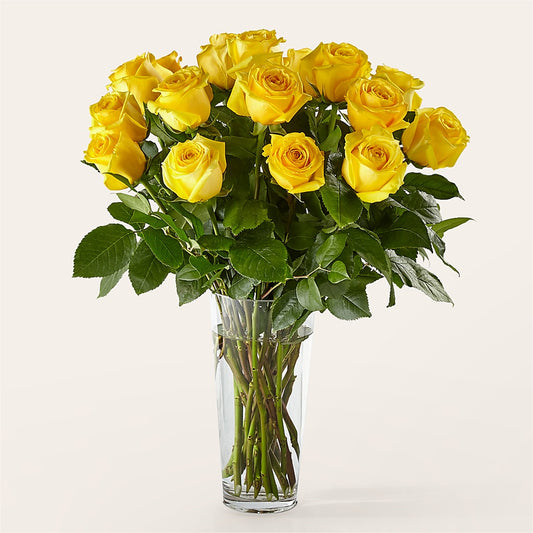 Long Stem Yellow Rose Bouquet –  A Flower 4 Us, El Paso TX