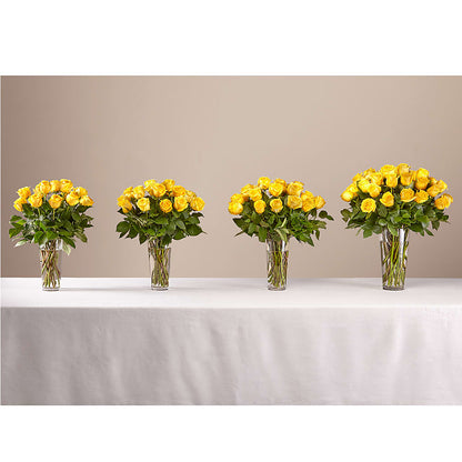 Long Stem Yellow Rose Bouquet –  A Flower 4 Us, El Paso TX