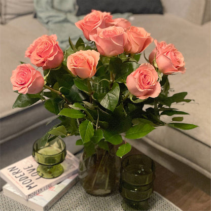 Long Stem Pink Rose Bouquet –  A Flower 4 Us, El Paso TX